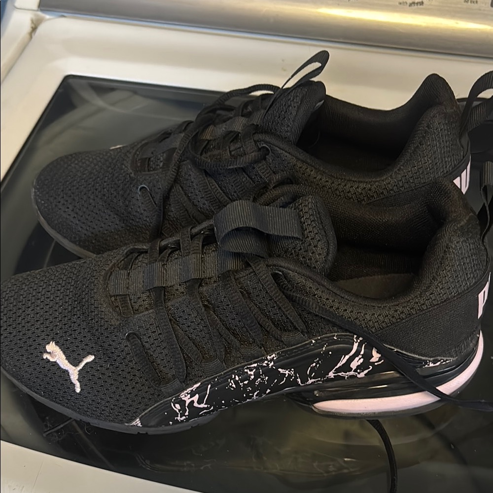 Puma Black and pink Athletic Shoes